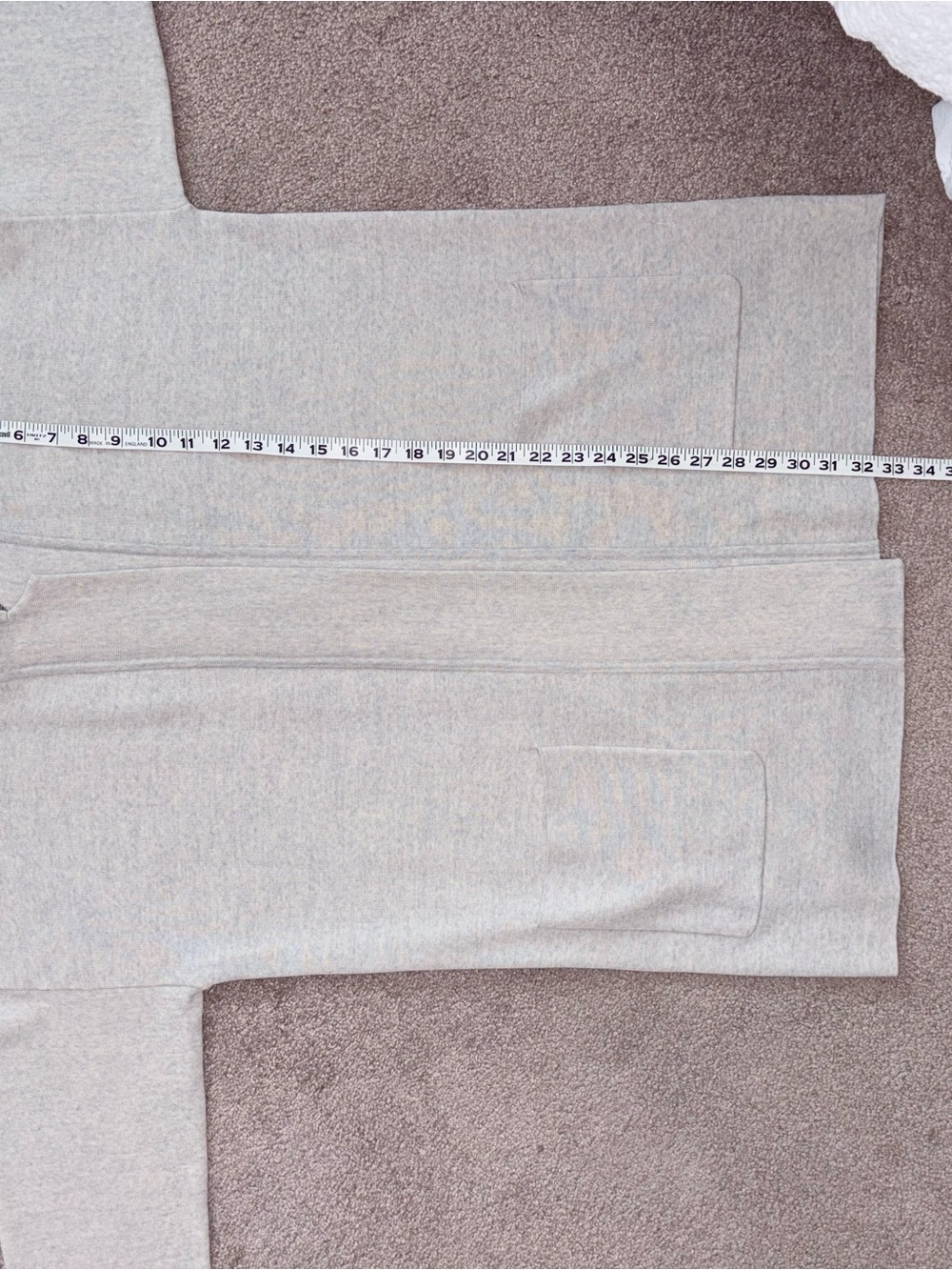 Eileen Fisher Oatmeal Merino Wool Silk Long Cardigan XL - Picture 9 of 10